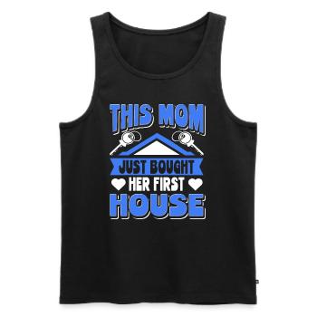 Homeowner Mama This Mom Bought Her First House - Men's Premium Organic Tank Top - black - Front - AI Model Male 178 light (178cm)