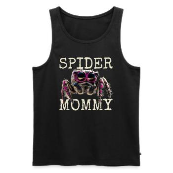 Spinnen Mama Spider Mommy Vogelspinnen Mom Spinne - Männer Premium Bio Tank Top - Schwarz - Vorne - Michal (187cm)