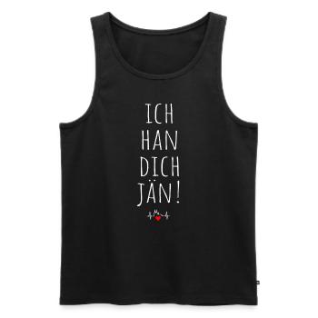 Ich Han Dich Jän Kölsch Kölle Kölner Karneval Köln - Männer Premium Bio Tank Top - Schwarz - Vorne - Michal (187cm)