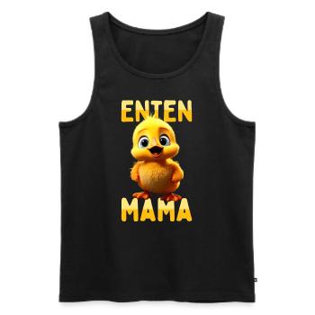Ducks Mom Mother's Day Cute Ducklings Mother Duck - Men's Premium Organic Tank Top - black - Front - Michal (187cm)