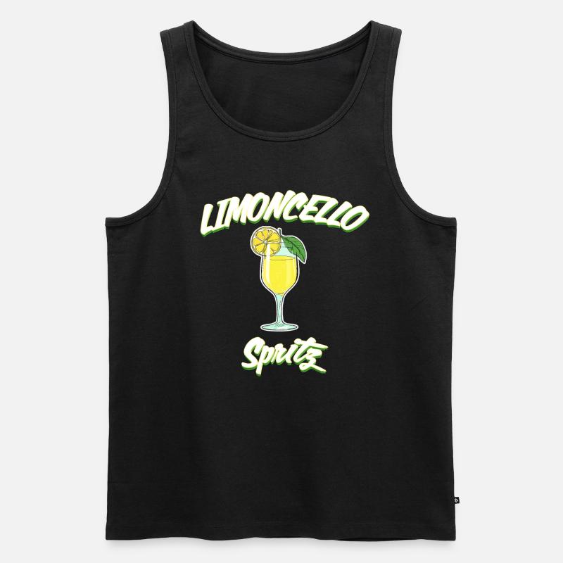 Limoncello Spritz - Männer Premium Bio Tank Top - Schwarz