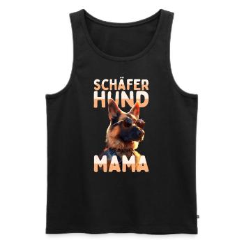 Berger allemand Maman Maîtresse Fête des mères Chiens de berger - Débardeur bio Premium Homme - noir - Devant - Michal (187cm)