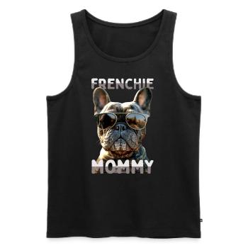 Frenchie Mommy Mama Muttertag Französische Dogge - Männer Premium Bio Tank Top - Schwarz - Vorne - Michal (187cm)
