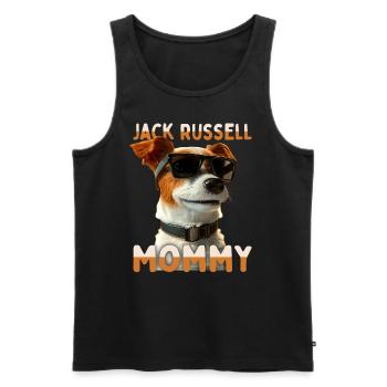 Jack Russell Mommy Mom Mother's Day Mom Jack Russell - Men's Premium Organic Tank Top - black - Front - Michal (187cm)