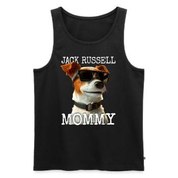 Jack Russell Mommy Mom Mother's Day Mom Jack Russell - Men's Premium Organic Tank Top - black - Front - Michal (187cm)