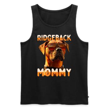 Rhodesian Ridgeback Mommy Dogs Mom Mother's Day Mom - Men's Premium Organic Tank Top - black - Front - AI Model Male 178 light (178cm)