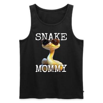 Snake Mommy Mama Schlange Muttertag Schlangen Mom - Männer Premium Bio Tank Top - Schwarz - Vorne - AI Model Male 178 light (178cm)