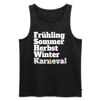 Carnival Fifth Season Kölsch Fastelovend Cologne - Men's Premium Organic Tank Top - black - Front - AI Model Male 178 light (178cm)