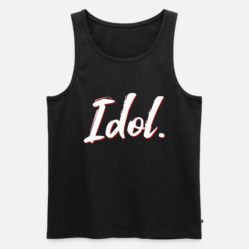 Idol neu - Männer Premium Bio Tank Top - Schwarz
