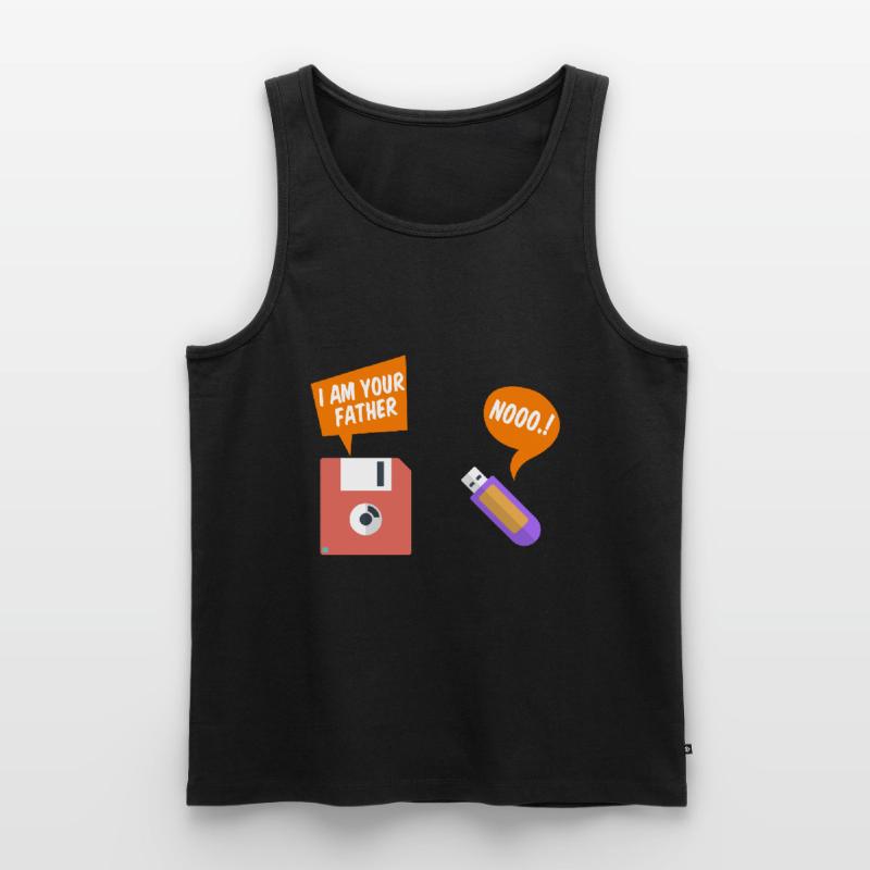 Programmierer Witz Spaß Diskette USB Spruch Männer Premium Bio Tank Top