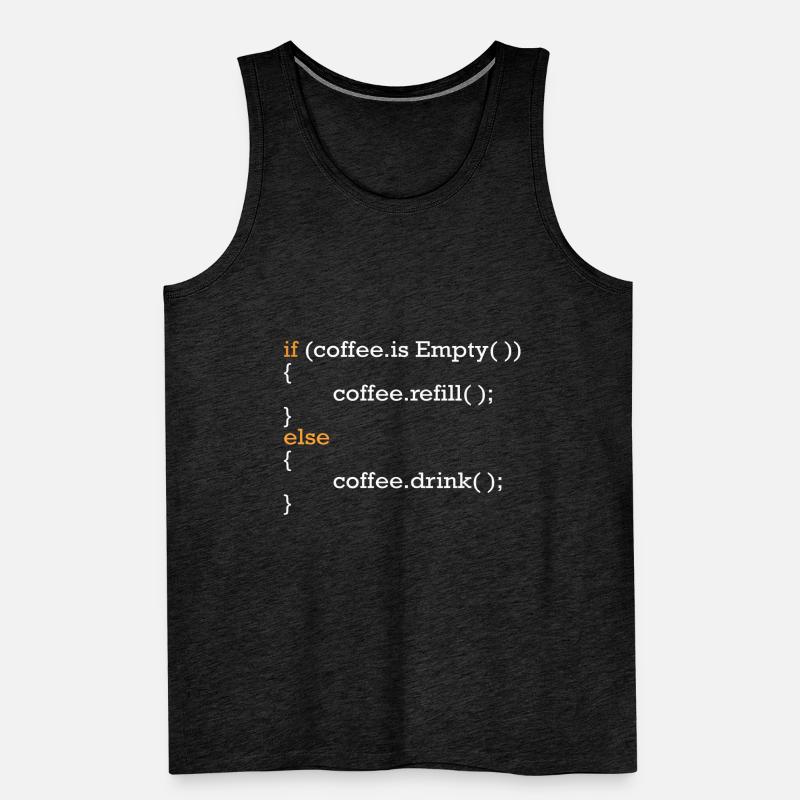 Programmierer Kaffee Witz Programmcode Scherz Männer Premium Bio Tank Top