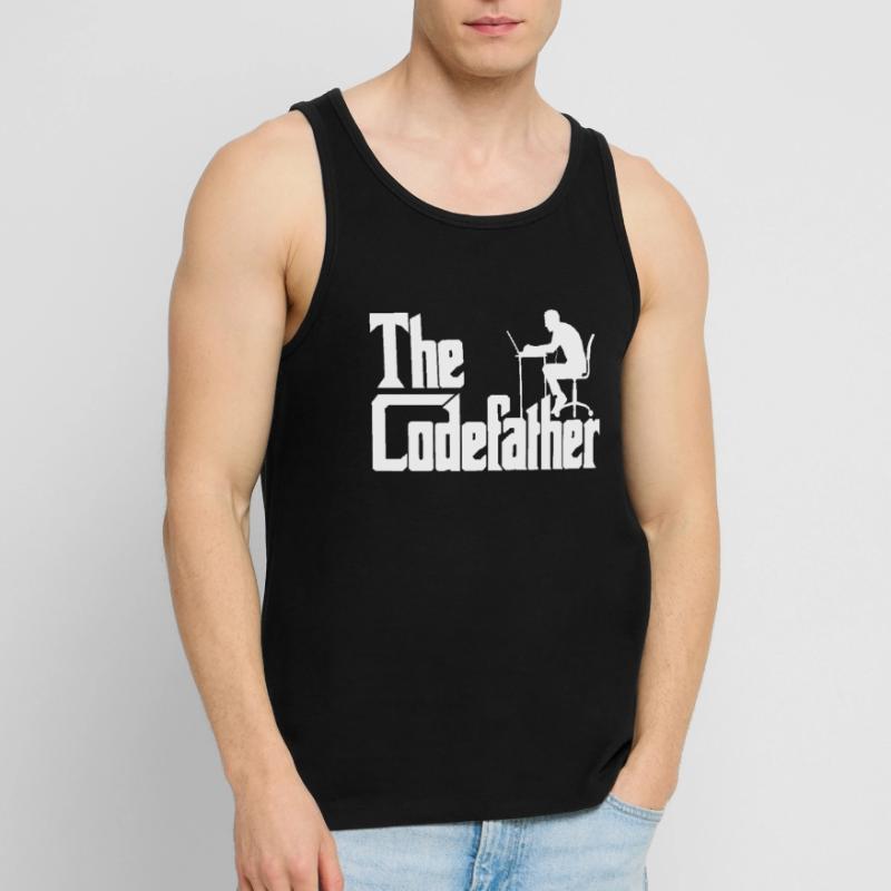 Programmierer Code Entwickler Codefather Spruch Männer Premium Bio Tank Top
