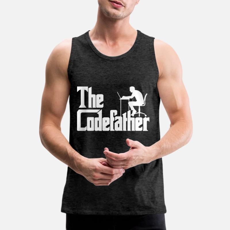 Code code développeur Codefather Spruch Débardeur bio Premium Homme