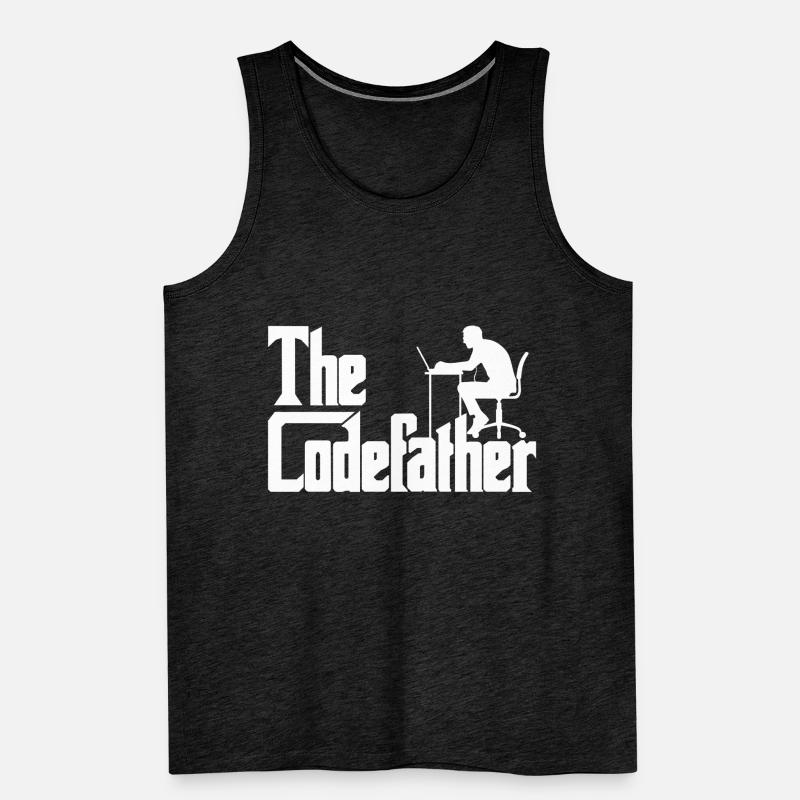 Code code développeur Codefather Spruch Débardeur bio Premium Homme