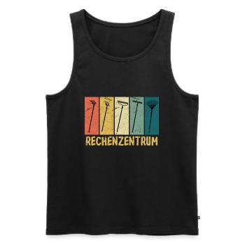 Rechenzentrum Garten Rechen Gärtner Gartenarbeit - Männer Premium Bio Tank Top - Schwarz - Vorne - Michal (187cm)
