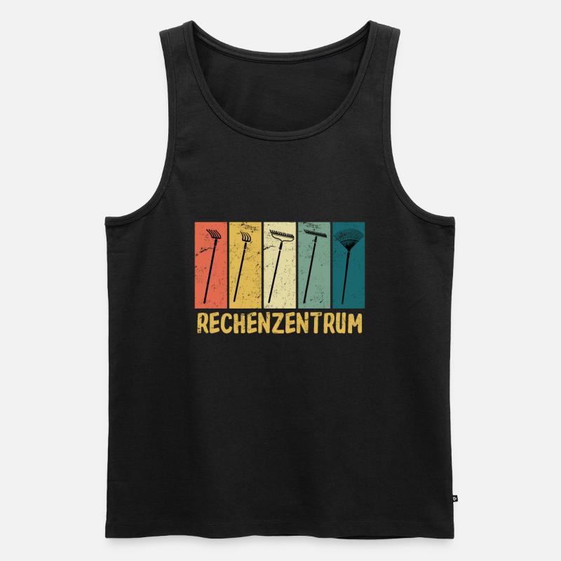 Rechenzentrum Garten Rechen Gärtner Gartenarbeit - Männer Premium Bio Tank Top - Schwarz