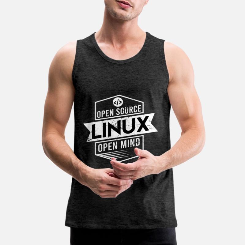 Programmierer Linux Geschenk Open Source Männer Premium Bio Tank Top