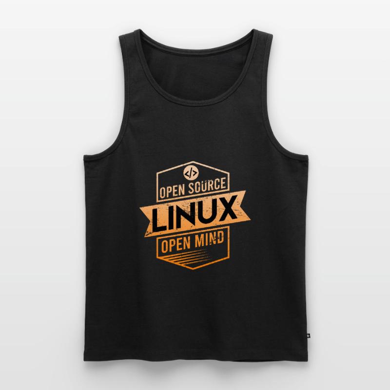 Système d’exploitation Open Source Open Mind Linux Débardeur bio Premium Homme