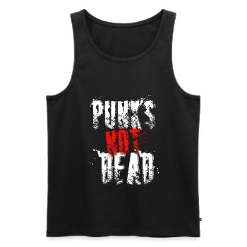 Punk is not Dead Punks Rock Punker Rock music - Men's Premium Organic Tank Top - black - Front - Michal (187cm)