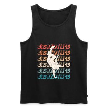 Urban Dance Street Art Breakdancer Hip Hop - Débardeur bio Premium Homme - noir - Devant - AI Model Male 178 light (178cm)