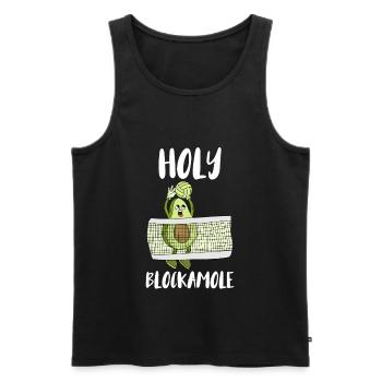 Holy Blockamole Volleyball Block Sport - Männer Premium Bio Tank Top - Schwarz - Vorne - Michal (187cm)