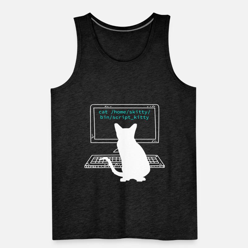 Katzenbesitzer Programmierer Coder Informatiker Männer Premium Bio Tank Top