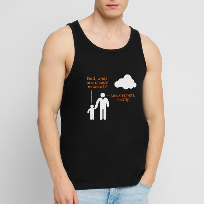 Linux Server Witz Informatiker Humor Software Männer Premium Bio Tank Top