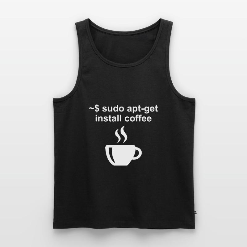 Linux Code café café bureau cadeau Débardeur bio Premium Homme