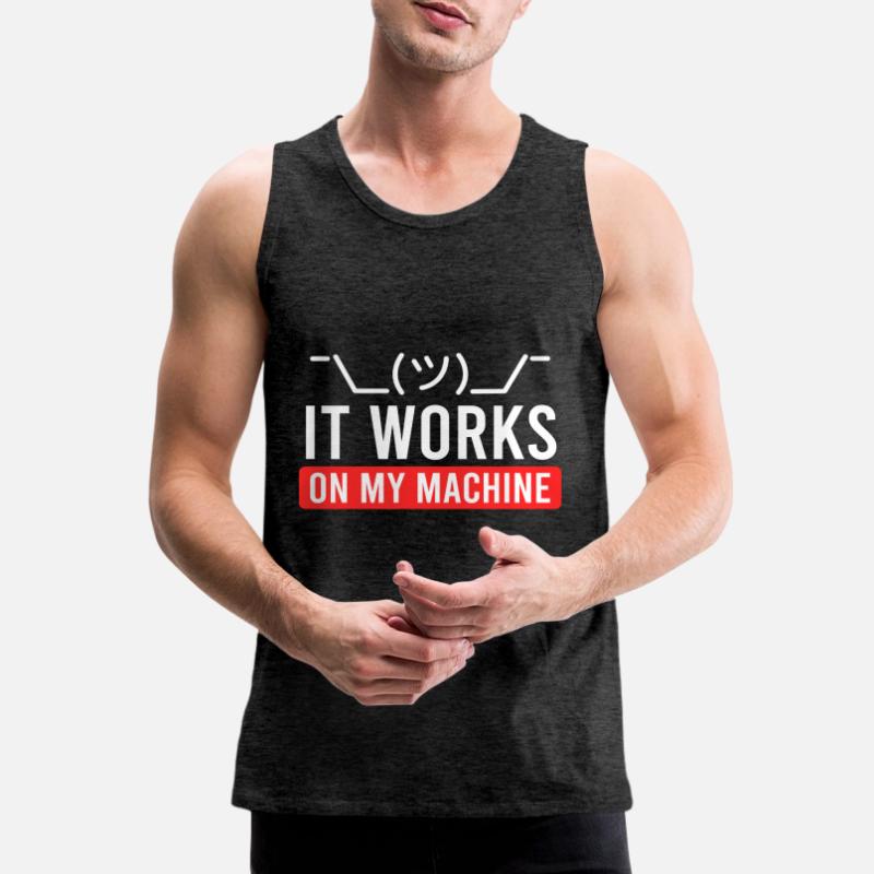 Coder Spruch Software Tester Debugging Informatik Männer Premium Bio Tank Top