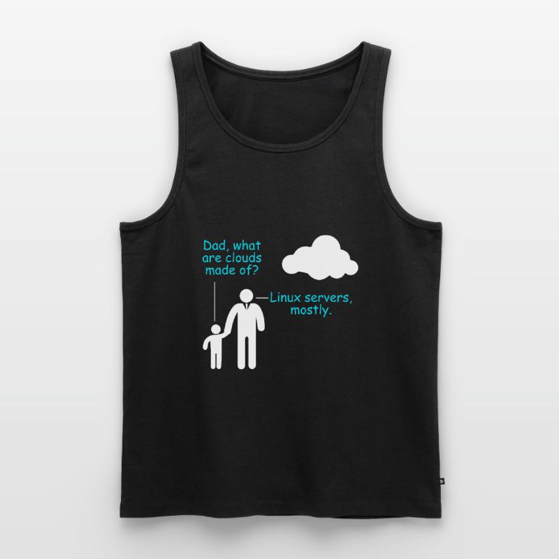 Coder Software Entwickler Witz Cloud Linux Server Männer Premium Bio Tank Top