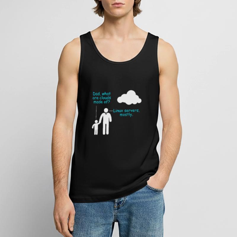 Coder Logiciel Développeur Blague Cloud Linux Server Débardeur bio Premium Homme