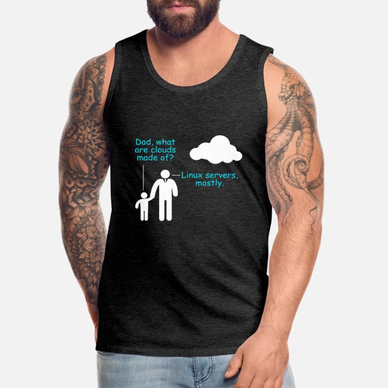 Coder Software Entwickler Witz Cloud Linux Server Männer Premium Bio Tank Top