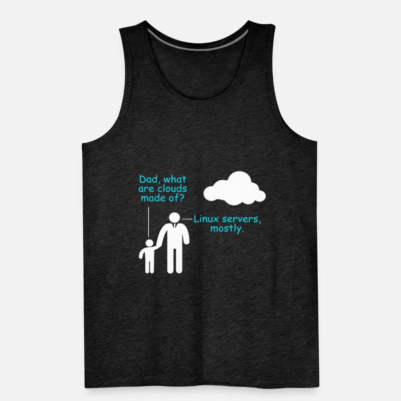 Coder Software Entwickler Witz Cloud Linux Server Männer Premium Bio Tank Top