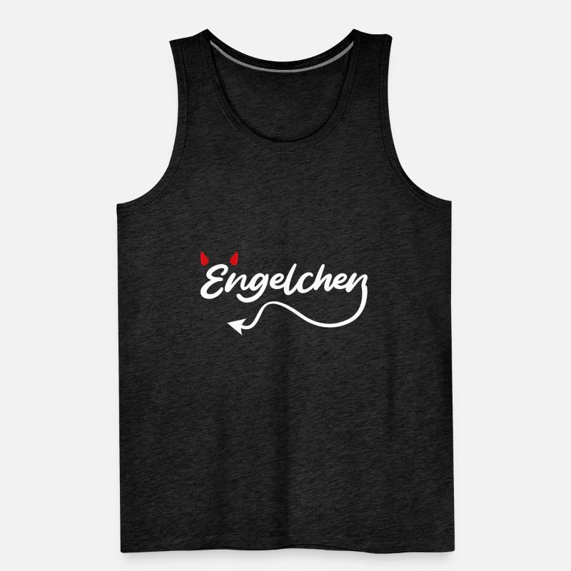 Engel oder Teufel Engelchen Teufelchen Männer Premium Bio Tank Top