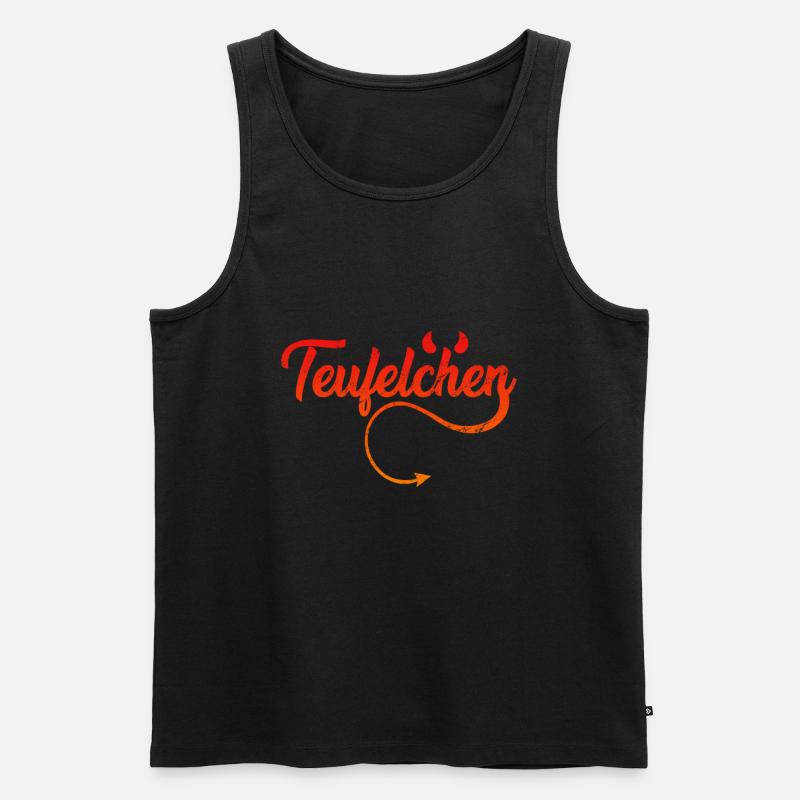 Teufel oder Engel Teufelchen - Männer Premium Bio Tank Top - Schwarz