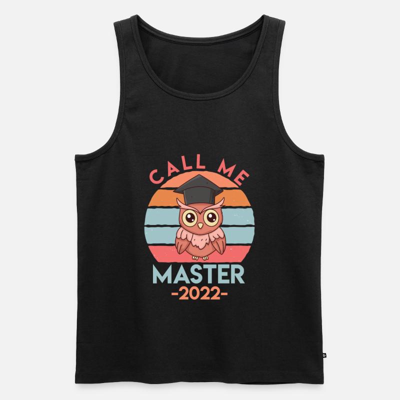 Master 2022 Abschluss Master - Männer Premium Bio Tank Top - Schwarz