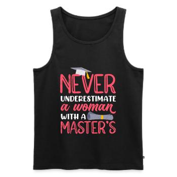 Master Abschluss Frau Master 2022 - Männer Premium Bio Tank Top - Schwarz - Vorne - Michal (187cm)
