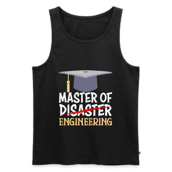 Master's Degree 2022 Master of Engineering - Men's Premium Organic Tank Top - black - Front - AI Model Male 178 light (178cm)