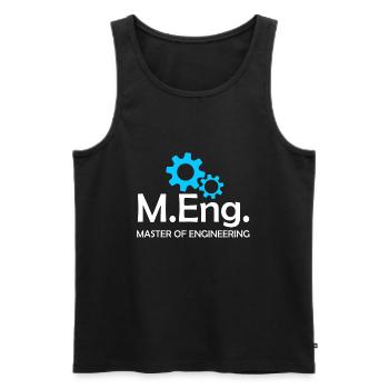 Master's Degree 2022 Master of Engineering - Men's Premium Organic Tank Top - black - Front - AI Model Male 178 light (178cm)
