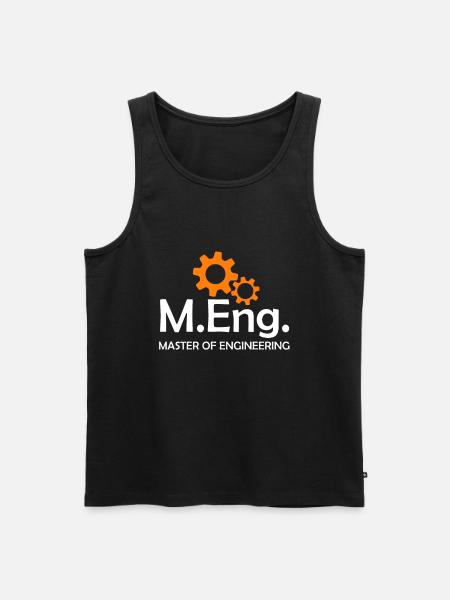 Master of Engineering Master Ingenieur Master 2022 - Ekologisk premium tanktopp herr - svart