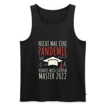 Master Abschluss Master 2022 - Männer Premium Bio Tank Top - Schwarz - Vorne - Michal (187cm)