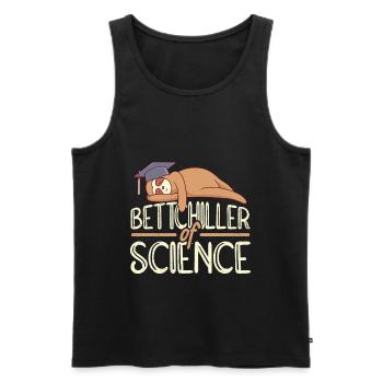 Bettchiller of Science Bachelor Degree 2022 - Men's Premium Organic Tank Top - black - Front - Michal (187cm)