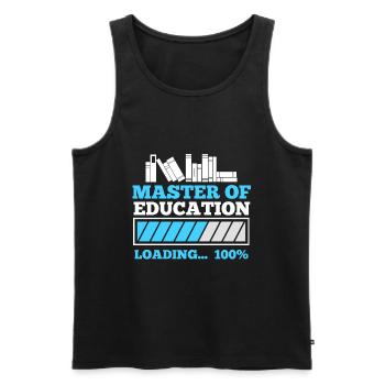Master of Education Master's Degree 2022 - Men's Premium Organic Tank Top - black - Front - Michal (187cm)