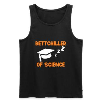 Bachelor Abschluss Bachelor of Science Bettchiller - Männer Premium Bio Tank Top - Schwarz - Vorne - Michal (187cm)