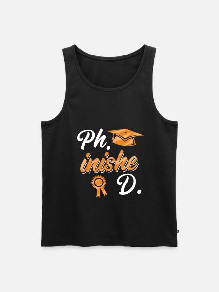 Doctorado Doctorado Tesis Doctoral - Camiseta de tirantes ecológica prémium para hombre - negro