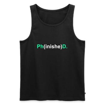 Doctorate 2022 Doctor - Men's Premium Organic Tank Top - black - Front - AI Model Male 178 light (178cm)