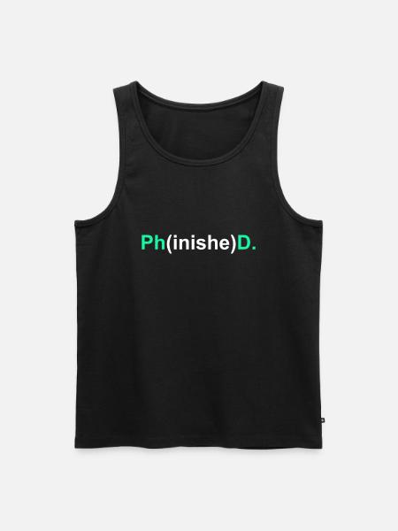 Promotion 2022 Doktor - Männer Premium Bio Tank Top - Schwarz