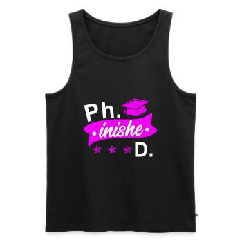Dissertation defends doctor 2022 doctorate - Men's Premium Organic Tank Top - black - Front - AI Model Male 178 light (178cm)