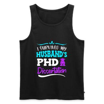 Doctorate Doctor 2022 Wife - Men's Premium Organic Tank Top - black - Front - Michal (187cm)