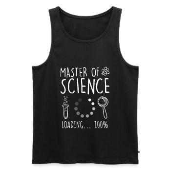Master of Science Master Abschluss - Männer Premium Bio Tank Top - Schwarz - Vorne - AI Model Male 178 light (178cm)